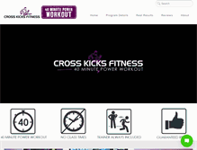 Tablet Screenshot of crosskicksfitness.com